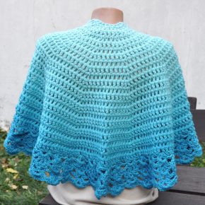 Kék melegség kendő