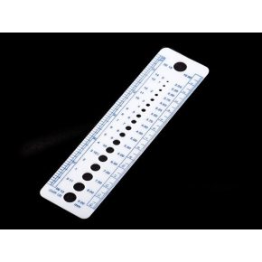 Tűméret megállapító vonalzó