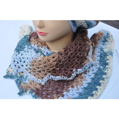 Aszimmetrikus horgolt kendő – rendelésre