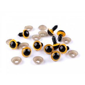 Sárga biztonsági szem 12 mm