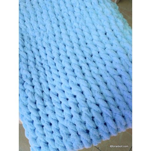 Meleg takaró Puffy fonalból - rendelésre