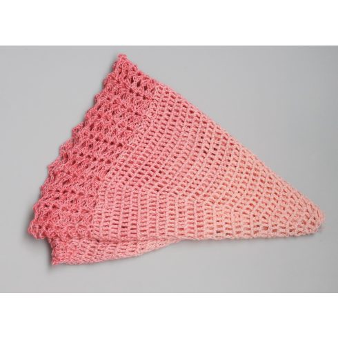 Gyümölcsfagyi kendő – könnyed nyári ölelés színátmenetes fonalból