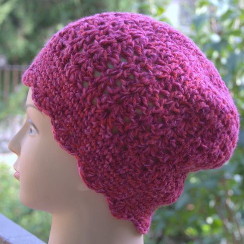 Tavaszi-őszi női sapka, laza fazon - rendelésre