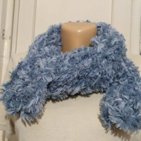 Puffy Fur fonal - ezüstszürke