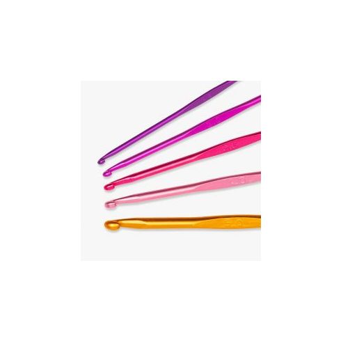 Színes alumínium horgolótűk készletben