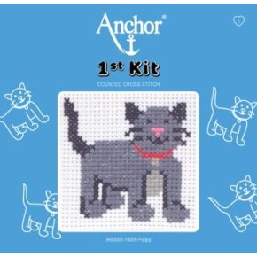 Anchor 1st Xszemes kit -  szürke cica 