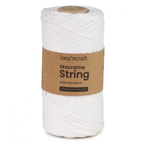 Macrame String - fehér