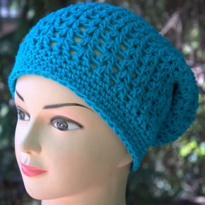 V mintás slouchy sapka leírása