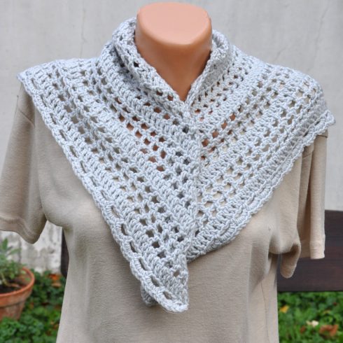 Selymes szürkeség kendő