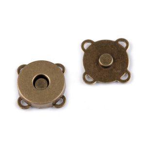 Felvarrható mágneses kapocs - ósárgaréz