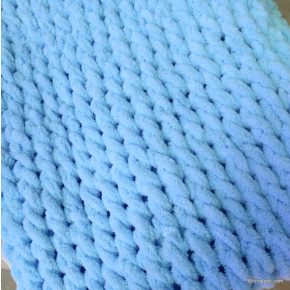 Takaró készítése Puffy fonalból