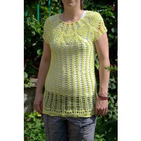 Sárga ananászmintás felső