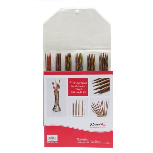 KnitPro Symfonie zoknikötőtű készlet 20cm
