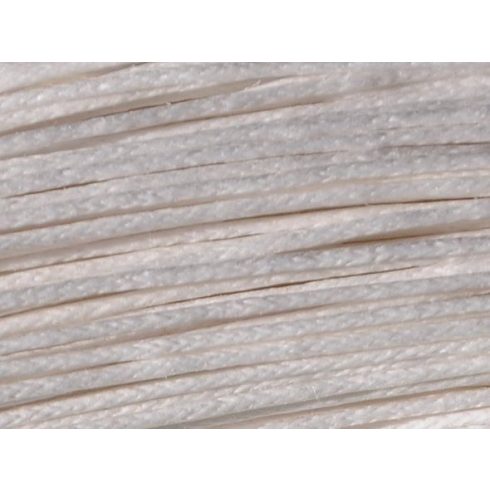 Viaszolt szál 1 mm-es - fehér (viaszos fonal)