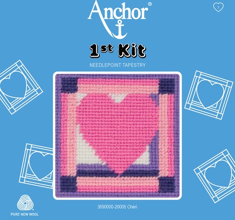 Anchor 1st gobelin kit - szív 