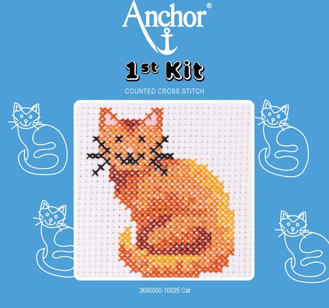 Anchor 1st Xszemes kit - ülő cica 